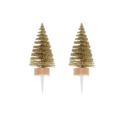 Cerf Dellier Cake toppers sapins dorés