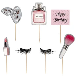 Cerf Dellier Cakes toppers Anniversaire maquillages (x7)