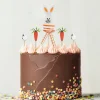 Cerf Dellier Cakes toppers lapin de Pâques (x5)