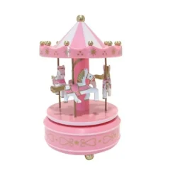 Cerf Dellier Carrousel musical rose