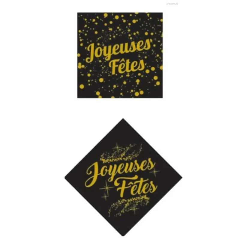 Cerf Dellier Carrés azyme Joyeuses Fêtes (x24)