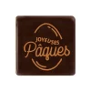 Cerf Dellier Carrés chocolat "Joyeuses Pâques" 3x3 cm (x 175)