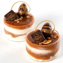Cerf Dellier Carrés chocolat "Joyeuses Pâques" 3x3 cm (x 175)