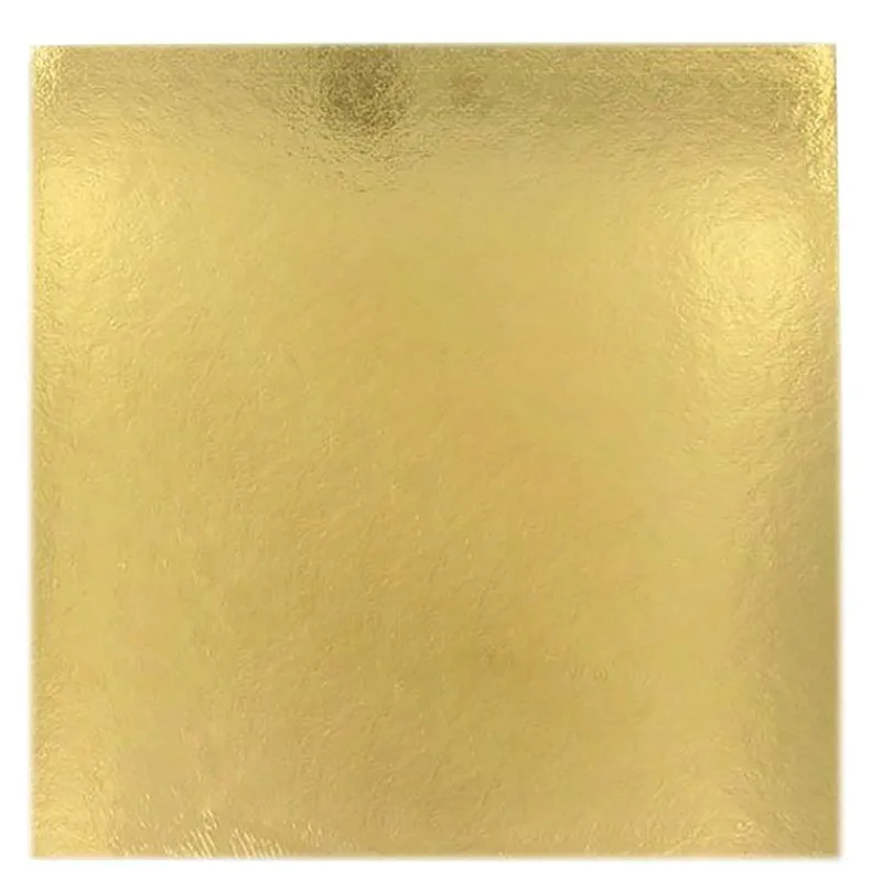 Cerf Dellier Cartons carrés or/noir 26 x 26 cm PATISDECOR (x5)