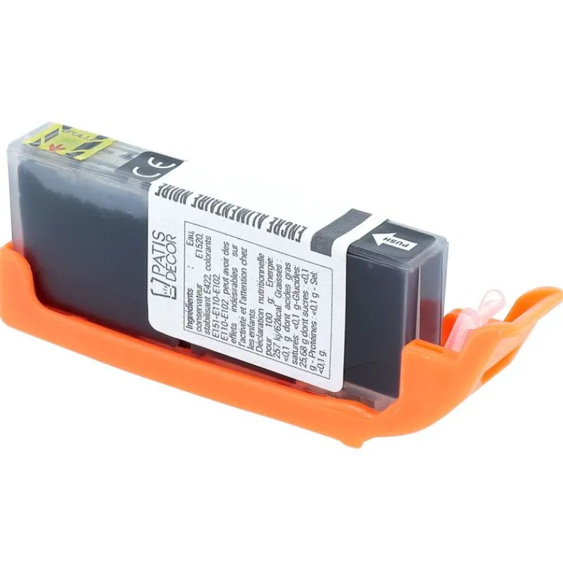 Cerf Dellier Cartouche d'encre alimentaire noire pour MG5750/MG5751/TS5050