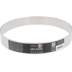 Cerf Dellier Cercle à entremets inox H 3,5 cm Ø 24 cm