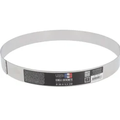 Cerf Dellier Cercle à entremets inox H 3,5 cm Ø 30 cm