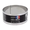 Cerf Dellier Cercle à mousse inox H 4,5 cm Ø 10 cm