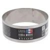 Cerf Dellier Cercle à mousse inox H 4,5 cm Ø 12 cm