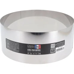 Cerf Dellier Cercle à pain surprise inox H 9 cm Ø 22 cm
