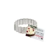 Cerf Dellier Cercle à tarte cannelé perforé inox H 2,5 cm Ø 8 cm