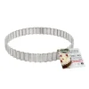 Cerf Dellier Cercle à tarte cannelé perforé inox H 2,5 cm Ø 20 cm