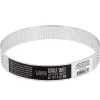 Cerf Dellier Cercle à tarte perforé inox H 2 cm Ø 12,7 cm
