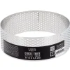 Cerf Dellier Cercle à tarte perforé inox H 3,5 cm Ø 10 cm