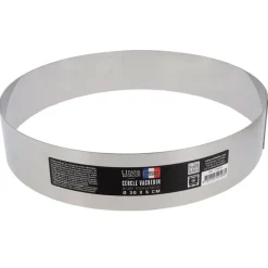 Cerf Dellier Cercle à vacherin inox H 6 cm Ø 30 cm