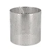 Cerf Dellier Cercle perforé rond en acier inoxydable rond - Ø 8 cm