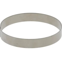 Cerf Dellier Cercles à pâtisserie inox 8,5 cm H 1,6 cm (x10)