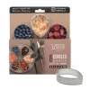 Cerf Dellier Cercles tarte "goutte" perforé en inox - 9,5 x 8 x 2,5 cm x 6