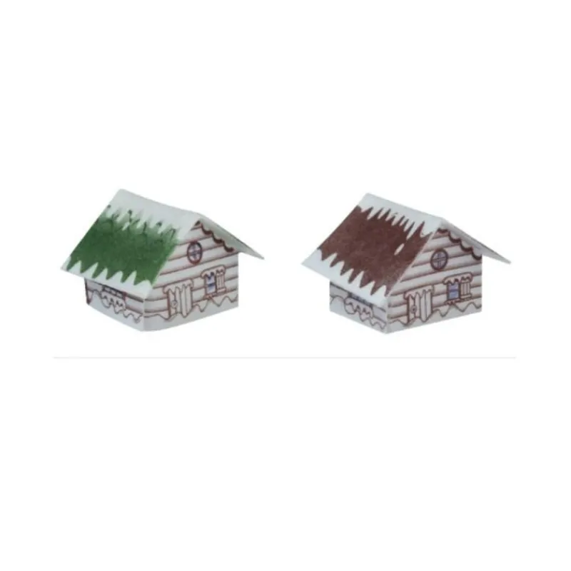 Cerf Dellier Chalets blancs en azyme assortis (x70)