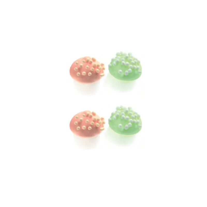 Cerf Dellier Champignons 3D roses et verts (x100)
