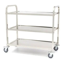 Cerf Dellier Chariot de Service Inox 3 niveaux