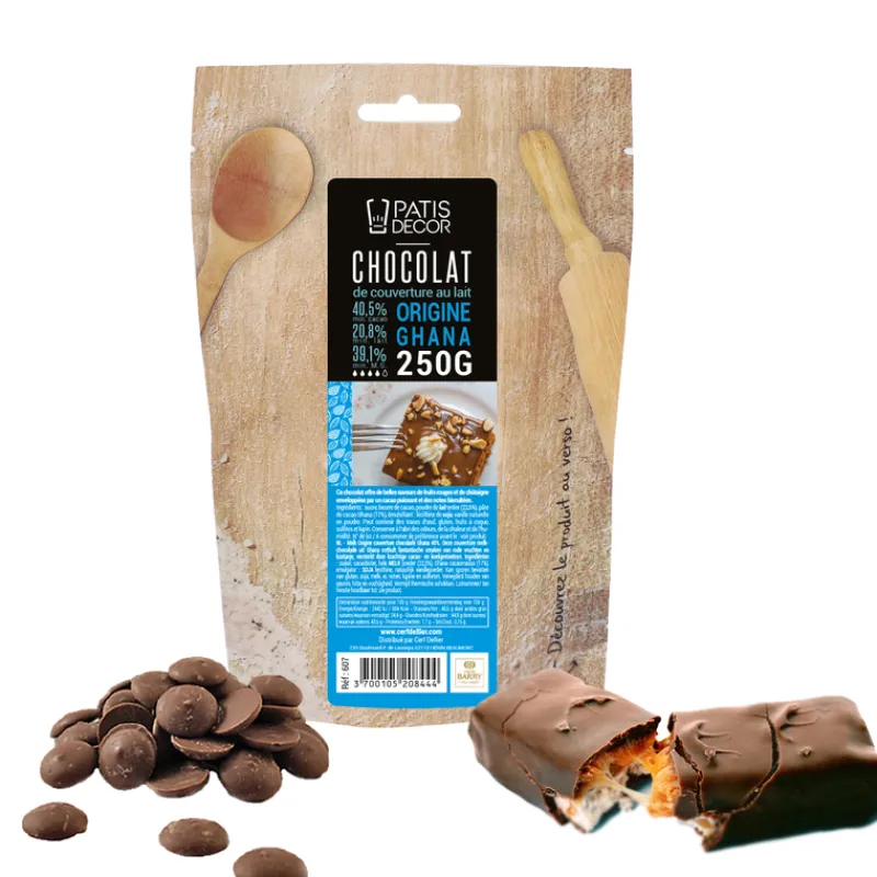 Cerf Dellier Chocolat au Lait origine Ghana 40,5 % Barry 250 g