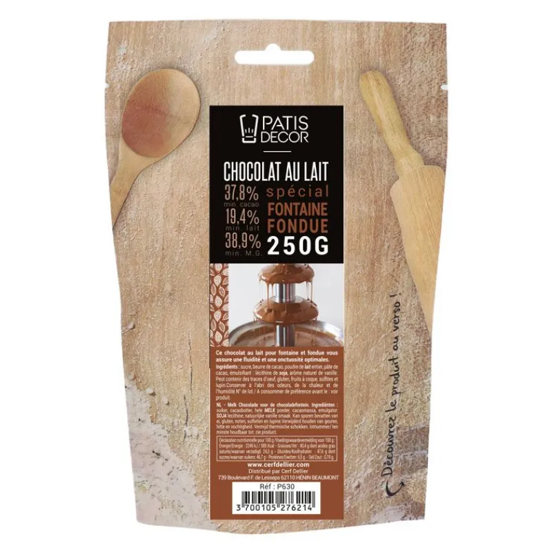 Cerf Dellier Chocolat au Lait pour Fontaine Barry 250 g