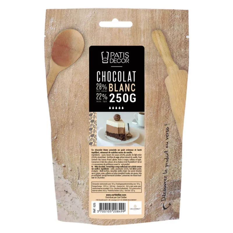 Cerf Dellier Chocolat Blanc 28 % Barry 250 g