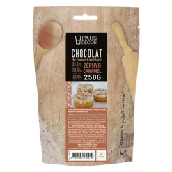 Cerf Dellier Chocolat de couverture Blanc Zéphyr Caramel