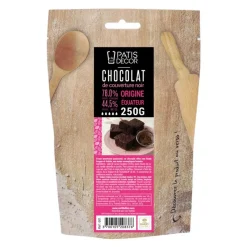 Cerf Dellier Chocolat de Couverture Noir origine Equateur 76 % 250 g