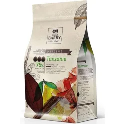 Cerf Dellier Chocolat de Couverture Noir Tanzanie 75 % 2,5 Kg