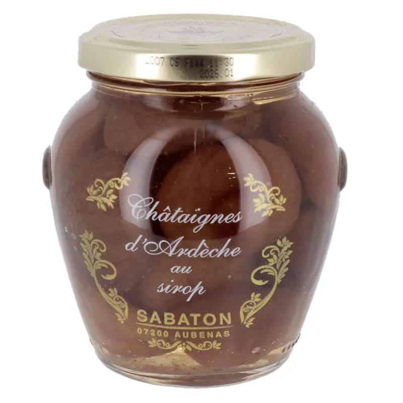 Cerf Dellier Châtaignes d'Ardèche au sirop AOP Sabaton 380 g