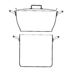 Cerf Dellier Classe Alu couscoussier avec couvercle 28 cm