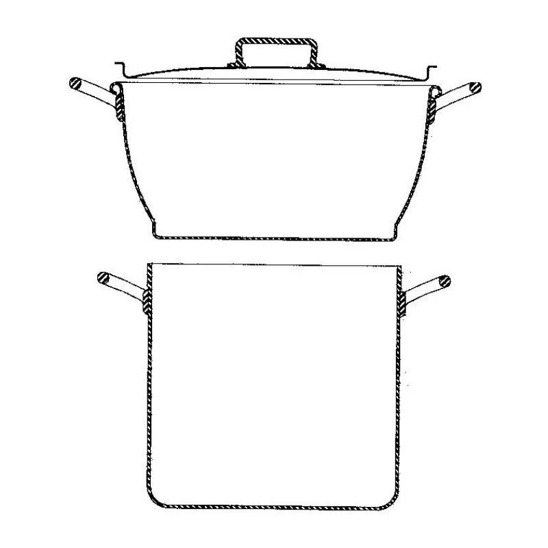 Cerf Dellier Classe Alu couscoussier avec couvercle 28 cm