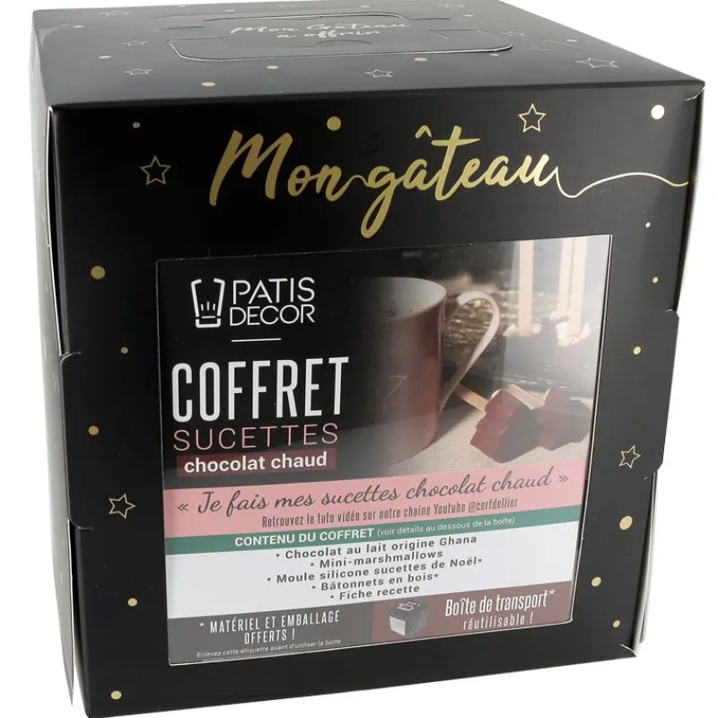 Cerf Dellier Coffret Je fais mes sucettes chocolat chaud