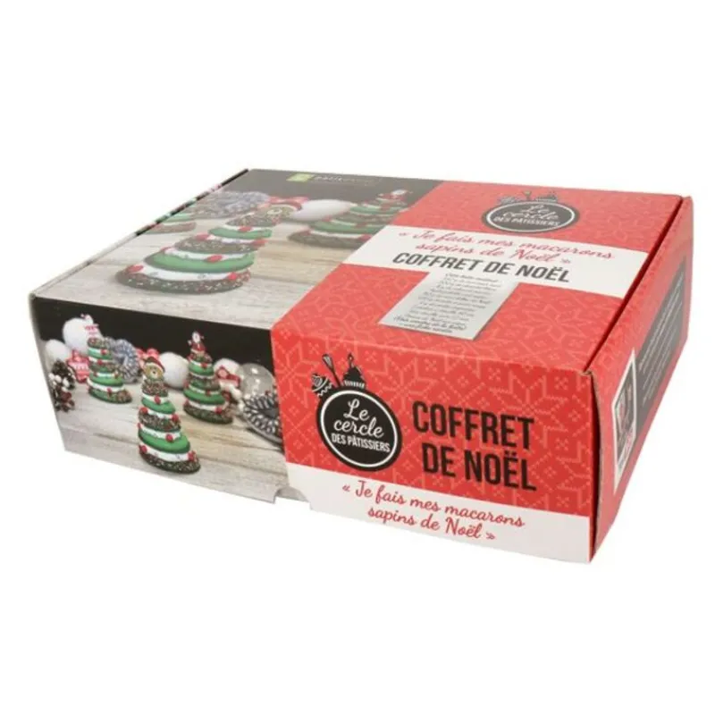 Cerf Dellier Coffret Mes Macarons Sapins de Noël