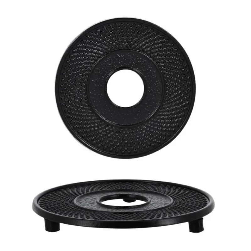Cerf Dellier Coffret théière + tasses à points en fer noir - 900 ml