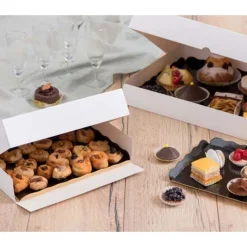 Cerf Dellier Coffrets lunch blancs 62 x 42 cm (x 25)