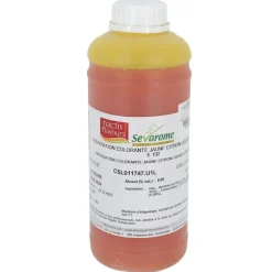 Cerf Dellier Colorant liquide hydrosoluble jaune citron 1L