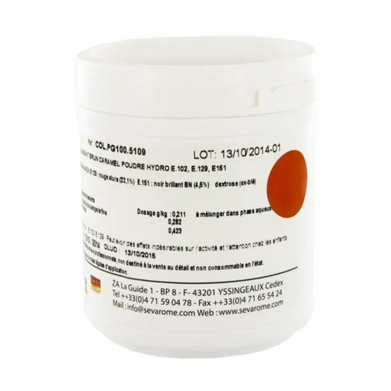 Cerf Dellier Colorant poudre alimentaire Caramel 100 g