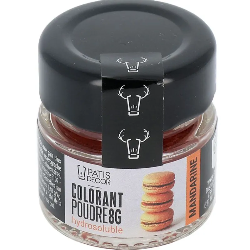 Cerf Dellier Colorant poudre hydrosoluble mandarine 8 g