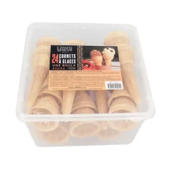 Cerf Dellier Cornets à glace en azyme - 1 boule (x 24)