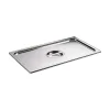 Cerf Dellier Couvercle inox avec poignée GN 1/9 - pour bac gastronorme sans anse