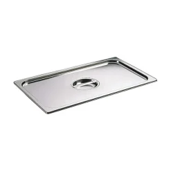 Cerf Dellier Couvercle inox avec poignée GN 1/1 - pour bac gastronorme sans anse