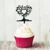 Cerf Dellier Cupcake Toppers Arbres cœurs (x 8)