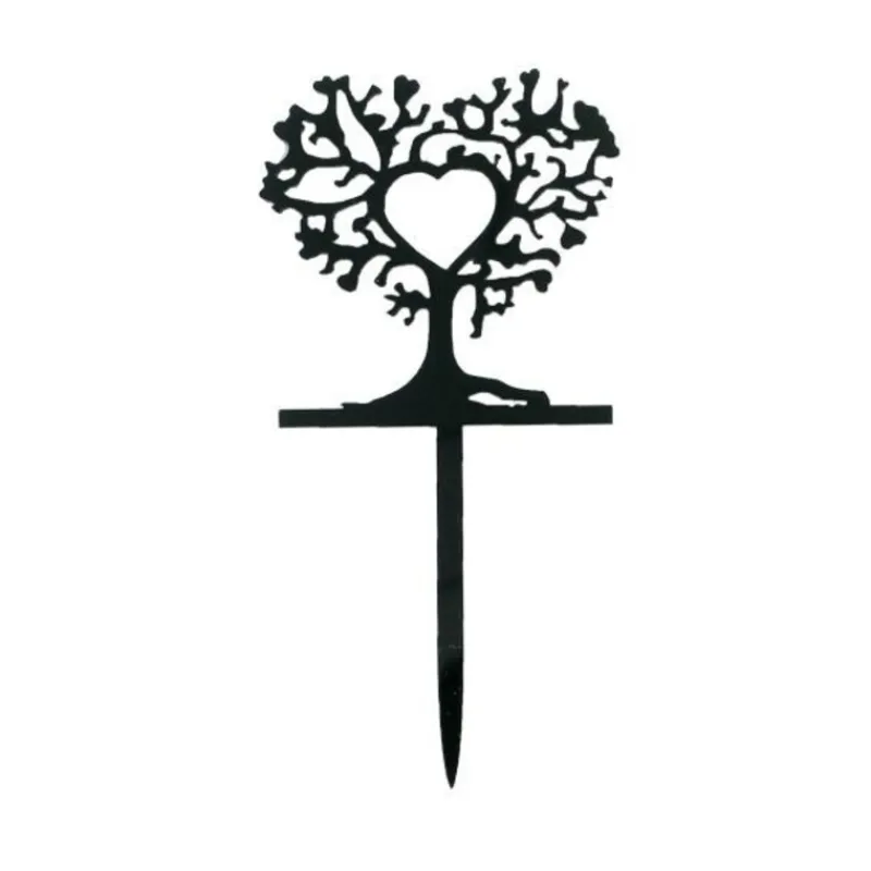 Cerf Dellier Cupcake Toppers Arbres cœurs (x 8)