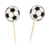Cerf Dellier Cupcake Toppers Ballon de Foot (x 25)