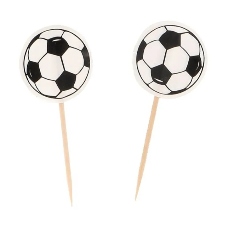 Cerf Dellier Cupcake Toppers Ballon de Foot (x 25)