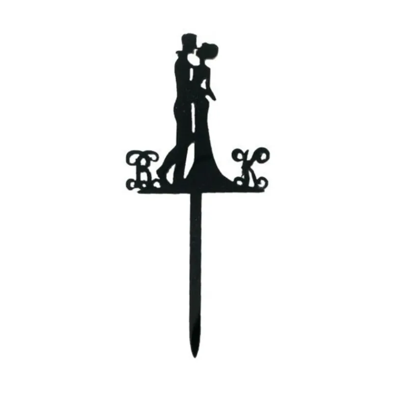 Cerf Dellier Cupcake Toppers couple enlacé (x 8)