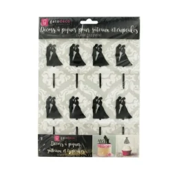 Cerf Dellier Cupcake Toppers Couples (x 8)